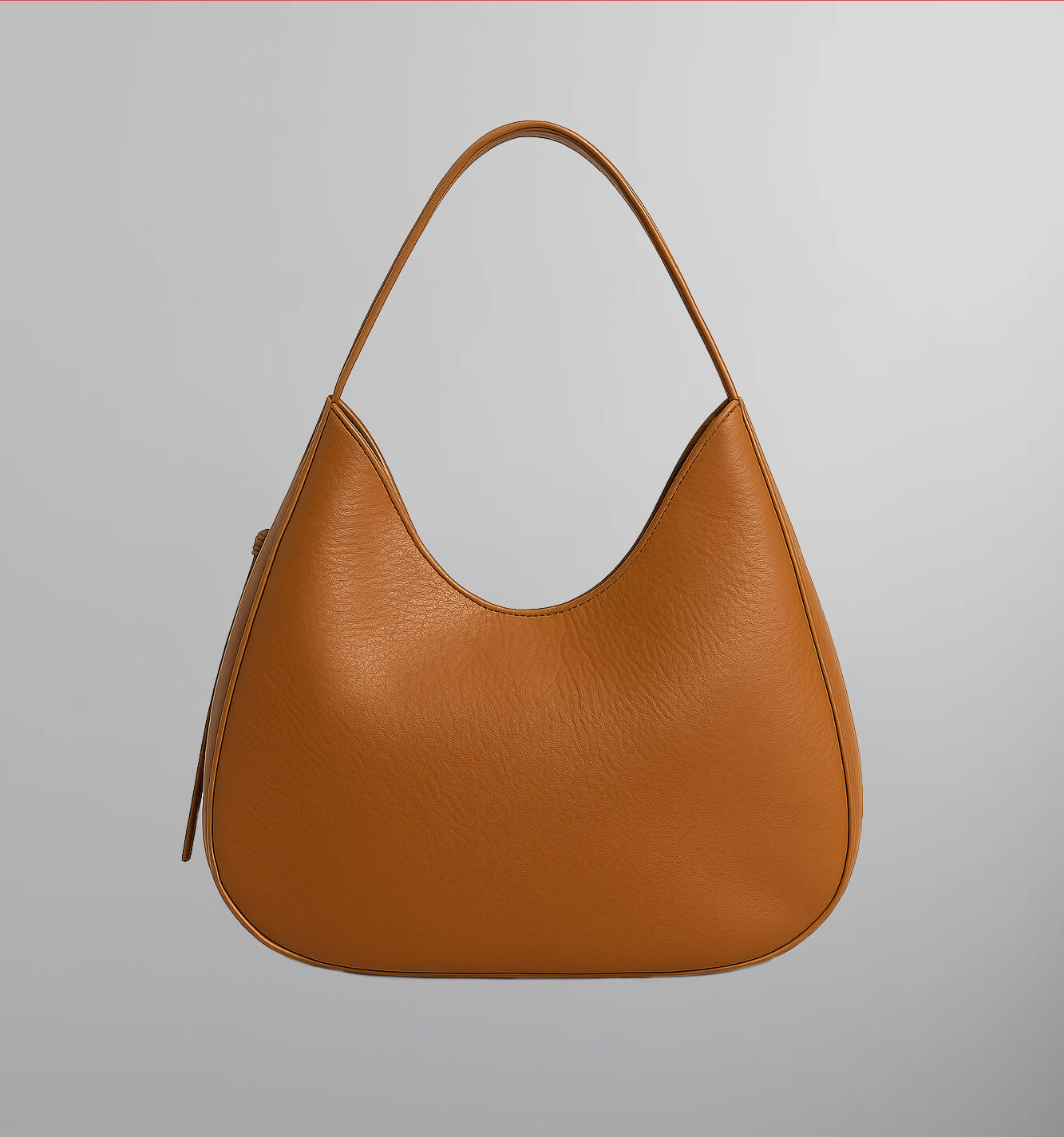 Image of Classic Tan Leather Hobo Bag